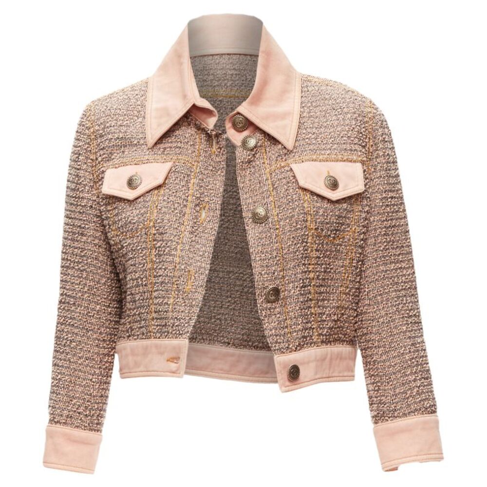 Chanel 2018 Denim Trim Tweed Jacket